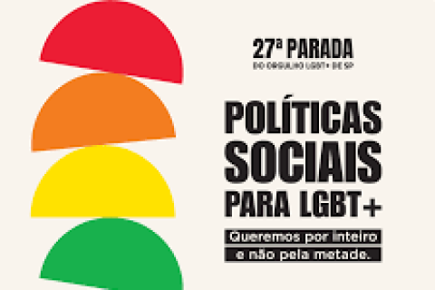 Multidão participa da Parada LGBTQIA+ na Paulista